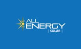 All Energy Solar - Blue Background - White and Yellow Logo