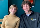 Carthage students Sophie Shulman and Zachary Gibson of Blackbird Gen